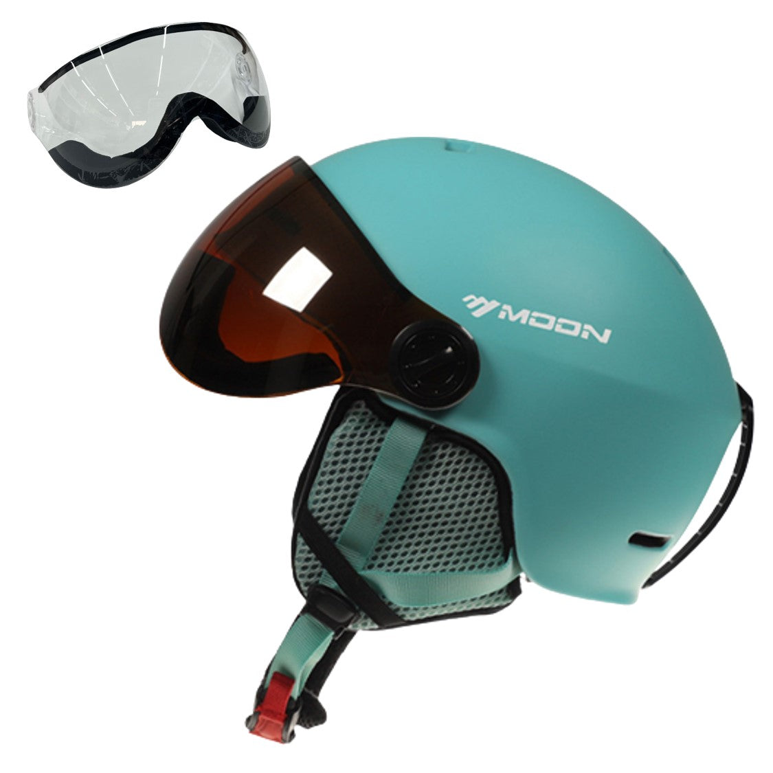 MoonPro Elite Ski and Snowboard Helmet With Integrated Visor