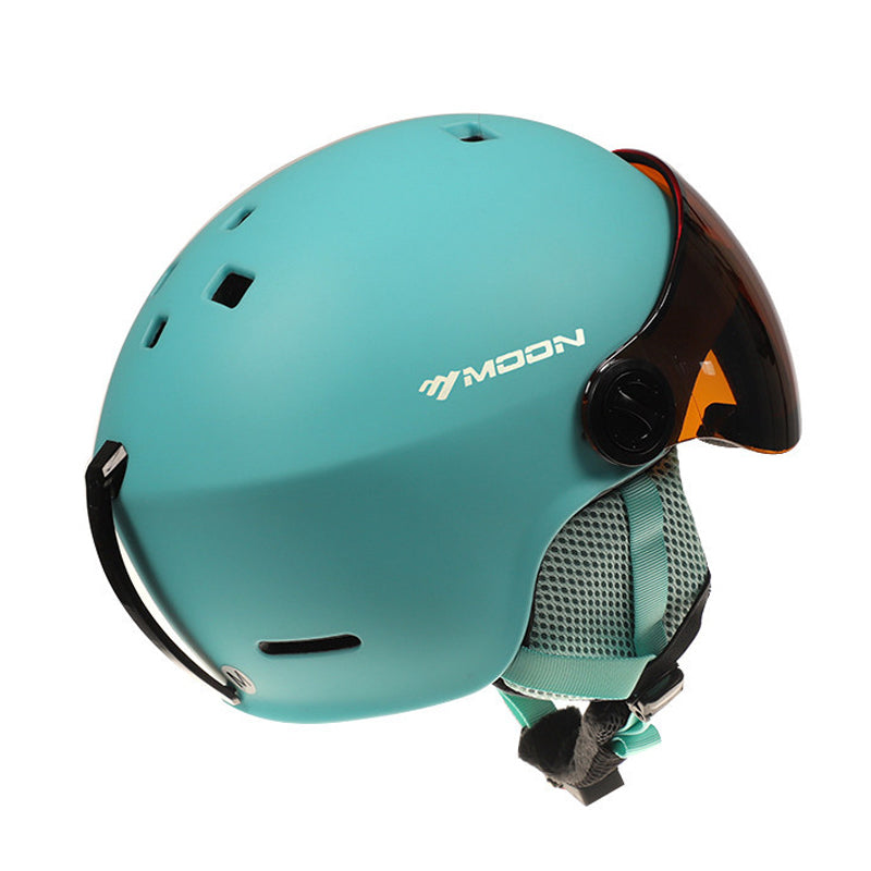 MoonPro Elite Ski and Snowboard Helmet With Integrated Visor