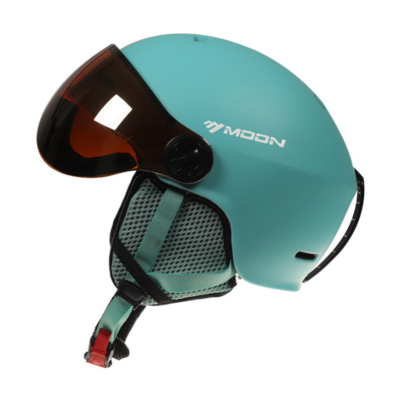 MoonPro Elite Ski and Snowboard Helmet With Integrated Visor