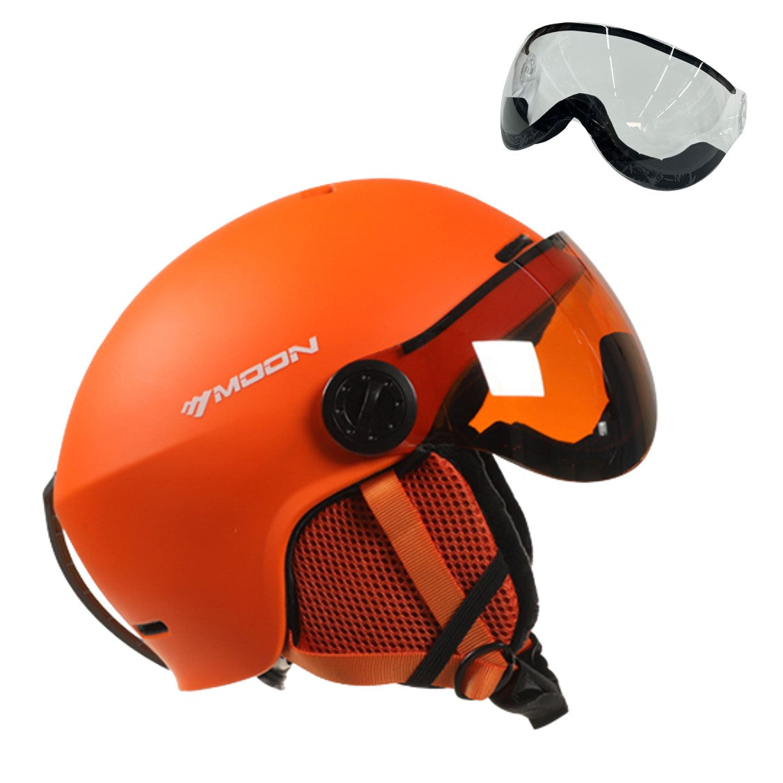 MoonPro Elite Ski and Snowboard Helmet With Integrated Visor