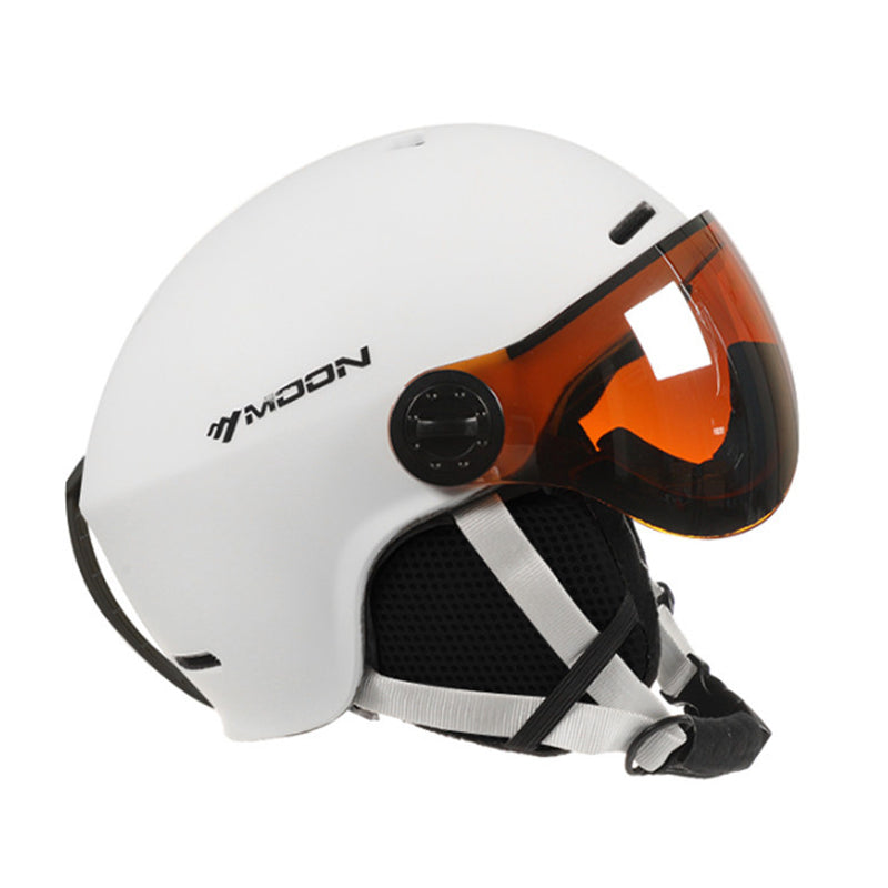 MoonPro Elite Ski and Snowboard Helmet With Integrated Visor